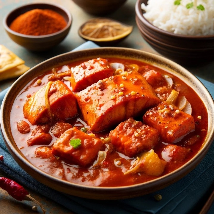 Salmon Vindaloo - Curry
