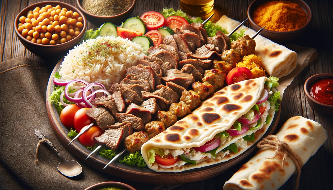 Gyro Meat  - Kabob - Plater