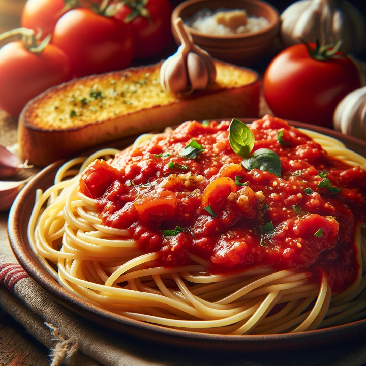 #1. - Spaghetti with Marinara Sauce