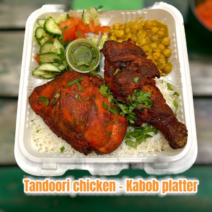 #2. - Tandoori Chicken (2-pcs) -  Kabob Plater - Bone - IN