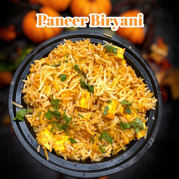 Paneer Biryani -(Cheese mix with Indian spice)