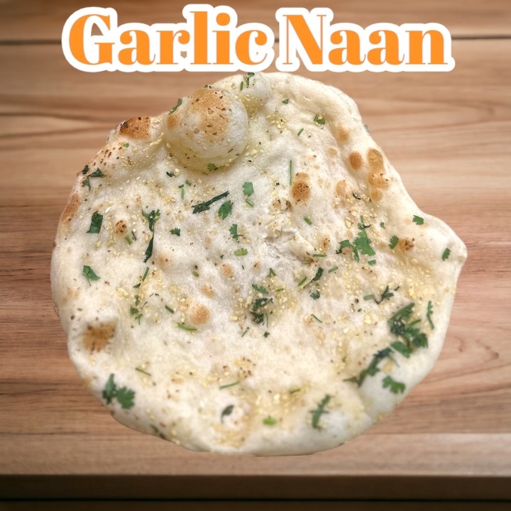 Garlic Naan - ( Fresh Garlic & Cilantro) (1-pc)