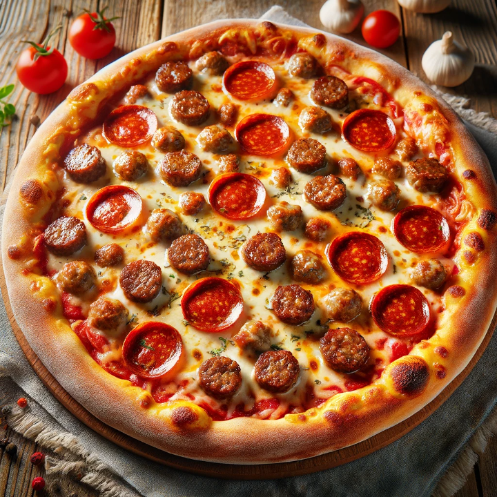 Pepperoni & Italian Sausage Pizza