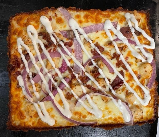 Large Thin Square Chicken Bacon Ranch