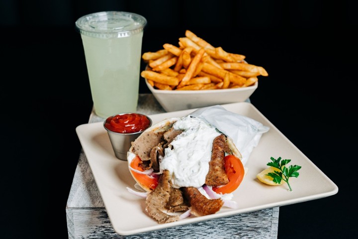 Traditional Gyro w/ Side & Drink