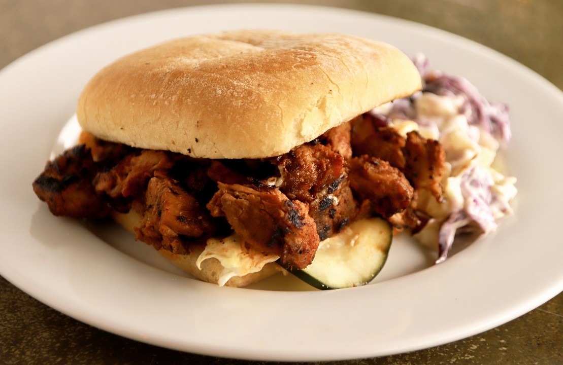 Pulled Pork Sammie with Smoked Citrus BBQ Sauce