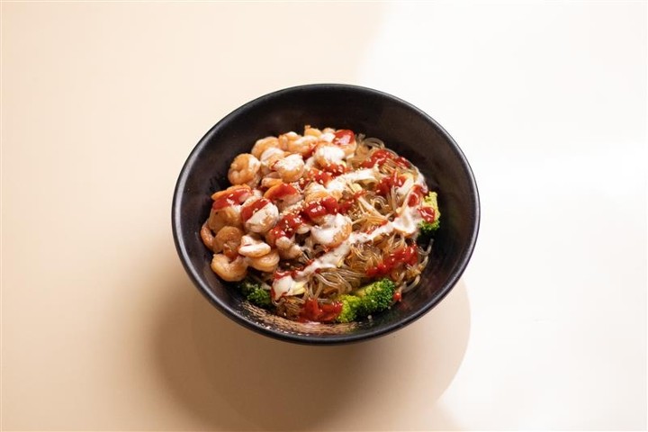 NEW! BBQ Shrimp Japchae Bowl