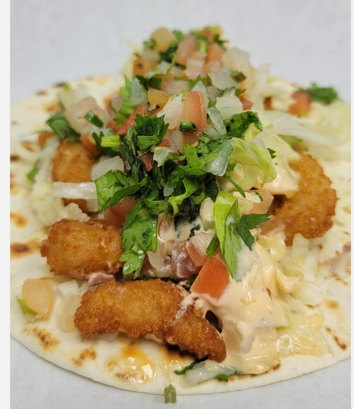 Crispy shrimp taco