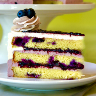 Blueberries & Cream Cake