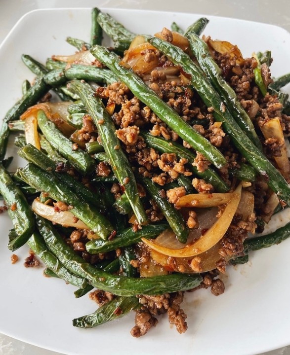 (LG) String Beans with Minced Pork (大) 干边四季豆