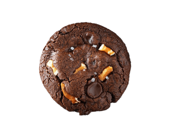 Chocolate Caramel Pretzel Cookie