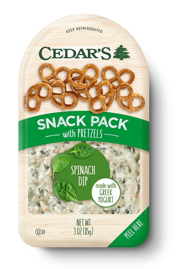 Cedar's Snack Pack w/ Pretzels Spinach Di