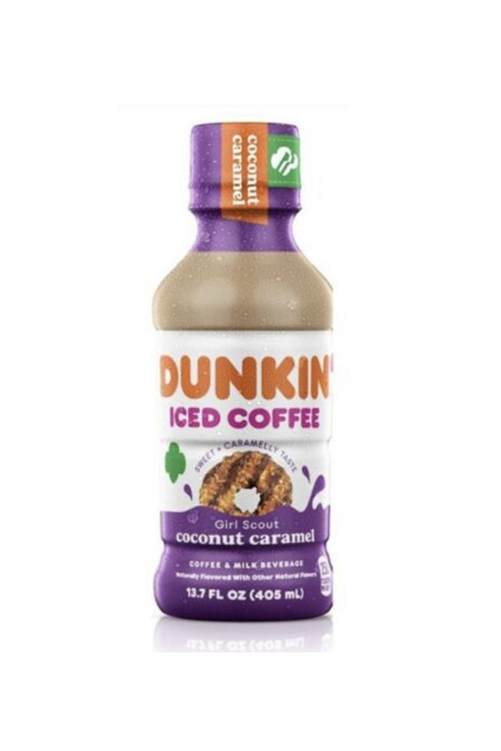 Dunkin Iced Coffee Coconut Caramel