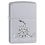 Zippo Don't Tread On Me Satin Chrome  ZP29841