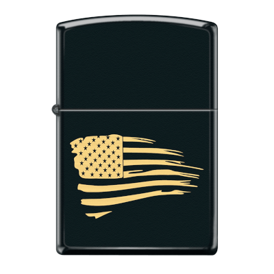 Zippo PK Collection Us Flag Black Matte ZPK711