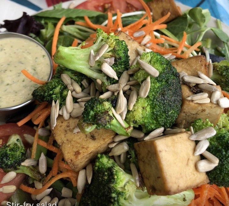 Tofu Broccoli Salad (V)(GF)