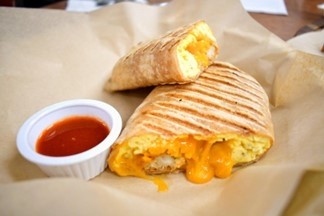 Chorizo, Egg, Cheddar & Tots Wrap