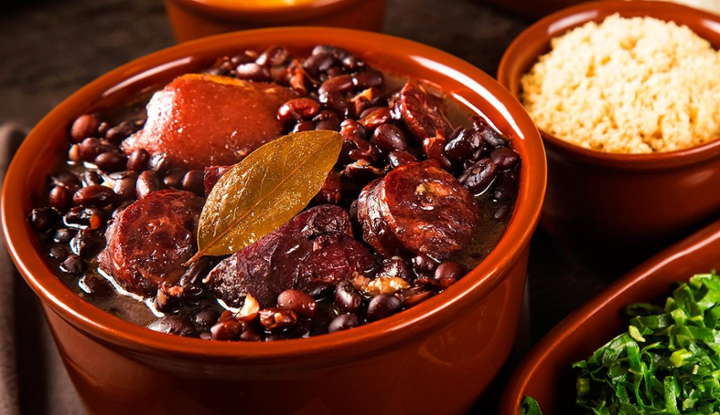 Brazilian Black Beans - Feijoada, couve