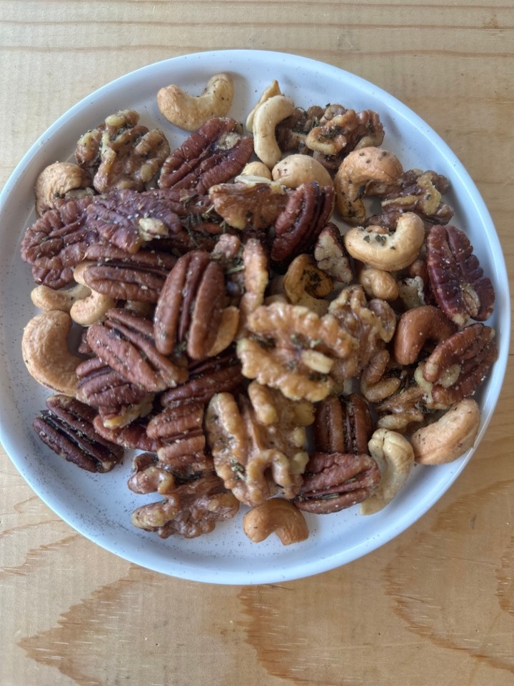 salted rosemary mixed nuts