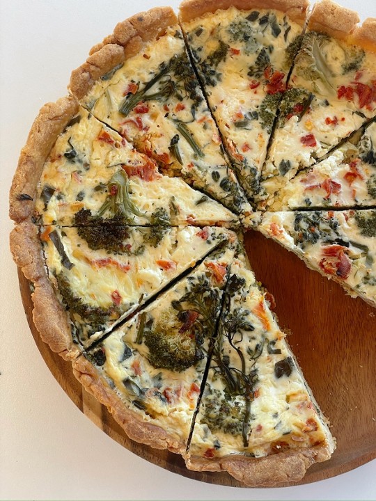 artisan quiche slice