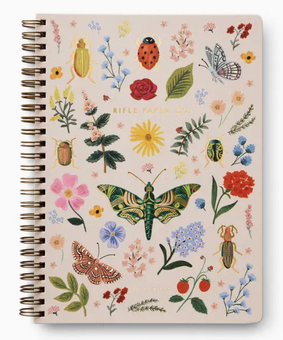 floral spiral notebook