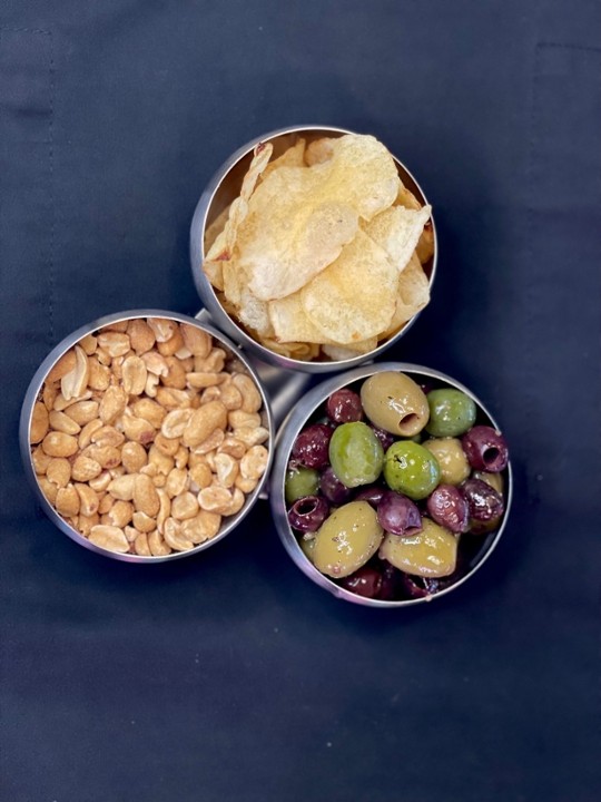 Olives, Chips, and Nuts