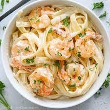 SHRIMP FETTUCINI ALFREDO