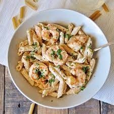 SHRIMP PENNE ALFREDO