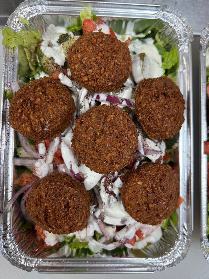 Falafel (6pc) over Salad