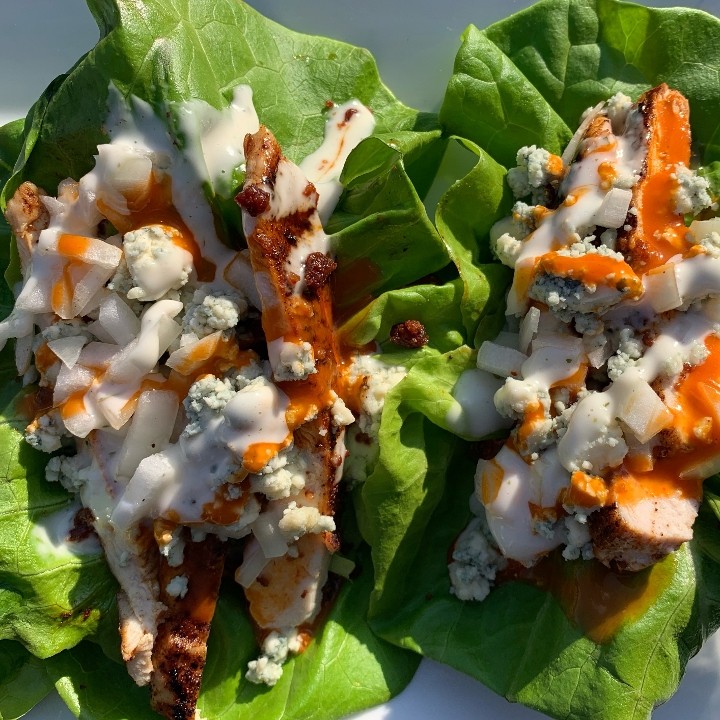 Buffalo Chicken Lettuce Wraps