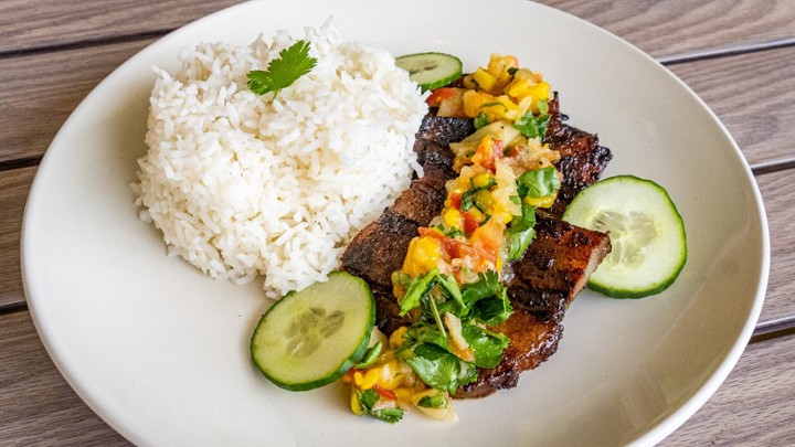 Grilled Liempo with Tropical Salad