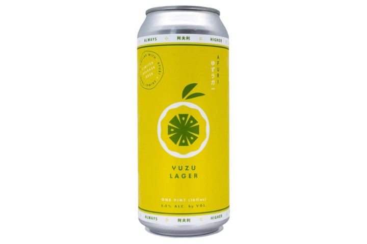 AFURI yuzu lager can