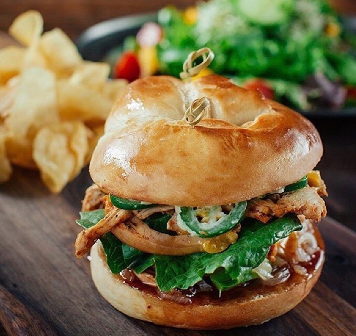 Hatch Chile Honey Chicken Sandwich