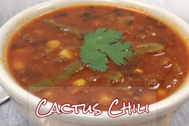 Bowl Chili Cactus Soup