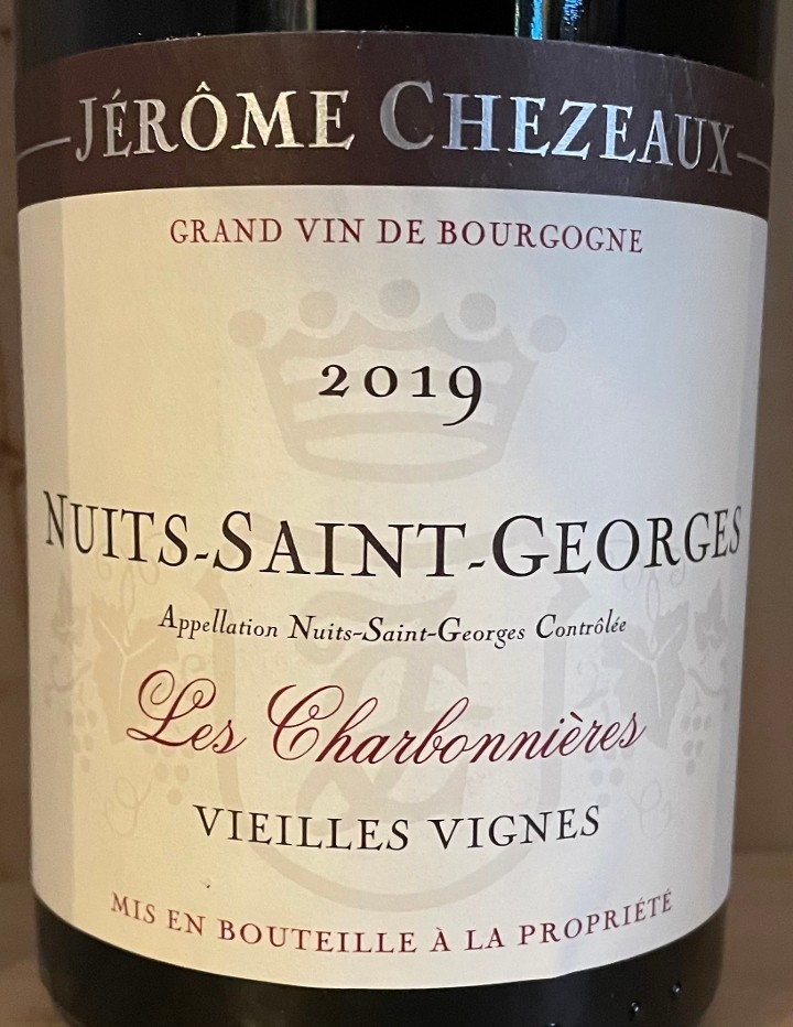 2019 Jerome Chezeaux Nuits-Saint-Georges Les Charbonnieres Vieilles Vignes