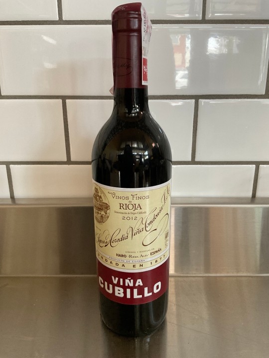 2012 R. Lopez De Heredia; Vina Cubillo - Rioja