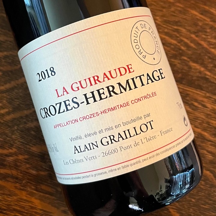 2018 Alain Graillot "La Guiraude" Crozes-Hermitage