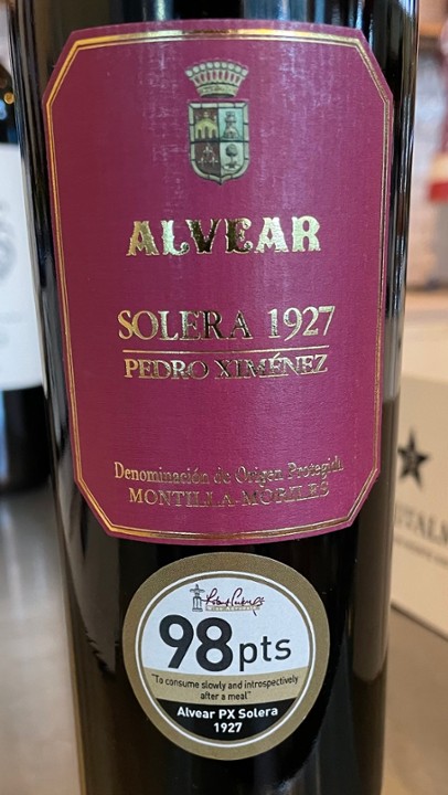 NV Alvear Pedro Ximenez Solera 1927