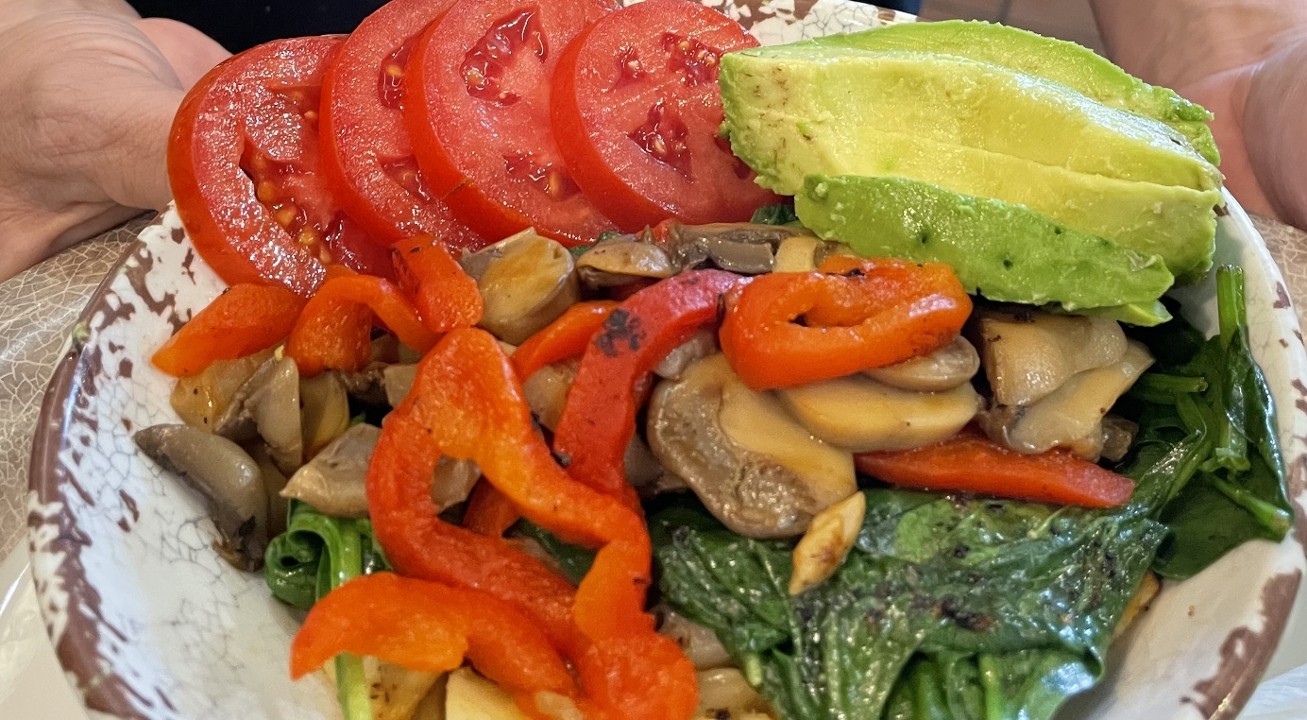 Vegan Power Breakfast Bowl with Avocado -NO EGG
