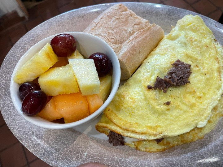 Philly Steak and Cheese Omelette