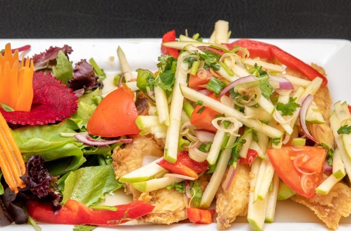 Crispy Tilapia Salad