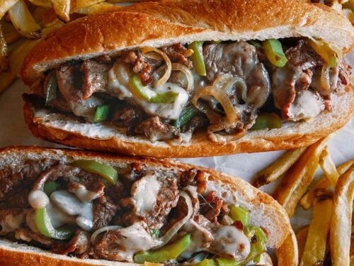 Philly Cheese Steak (peppers, onions & Mushrooms)