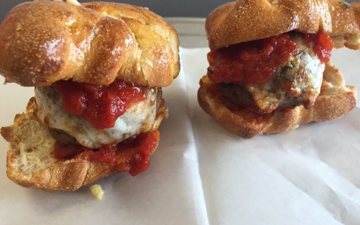 Garlic Knot Meatball Sliders