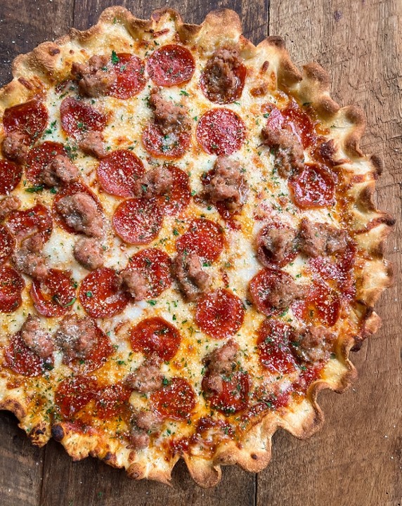 Sausage & Pepperoni Parmesan Pizza