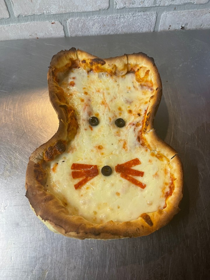 12” Pan Bunny Shaped Pizza