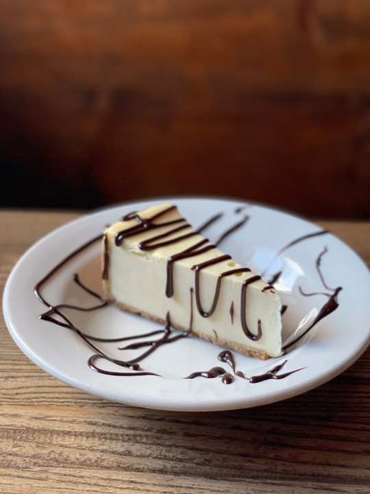 Chocolate Drizzled Cheesecake