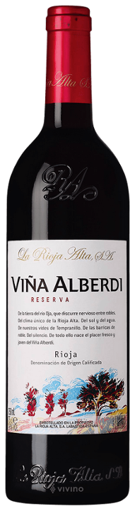 Rioja Red Reserva La Rioja Alta Alberdi 2018 (V\O)