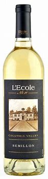 Washington State, Semillon by L'Ecole 41 (100% Semillon) 2016