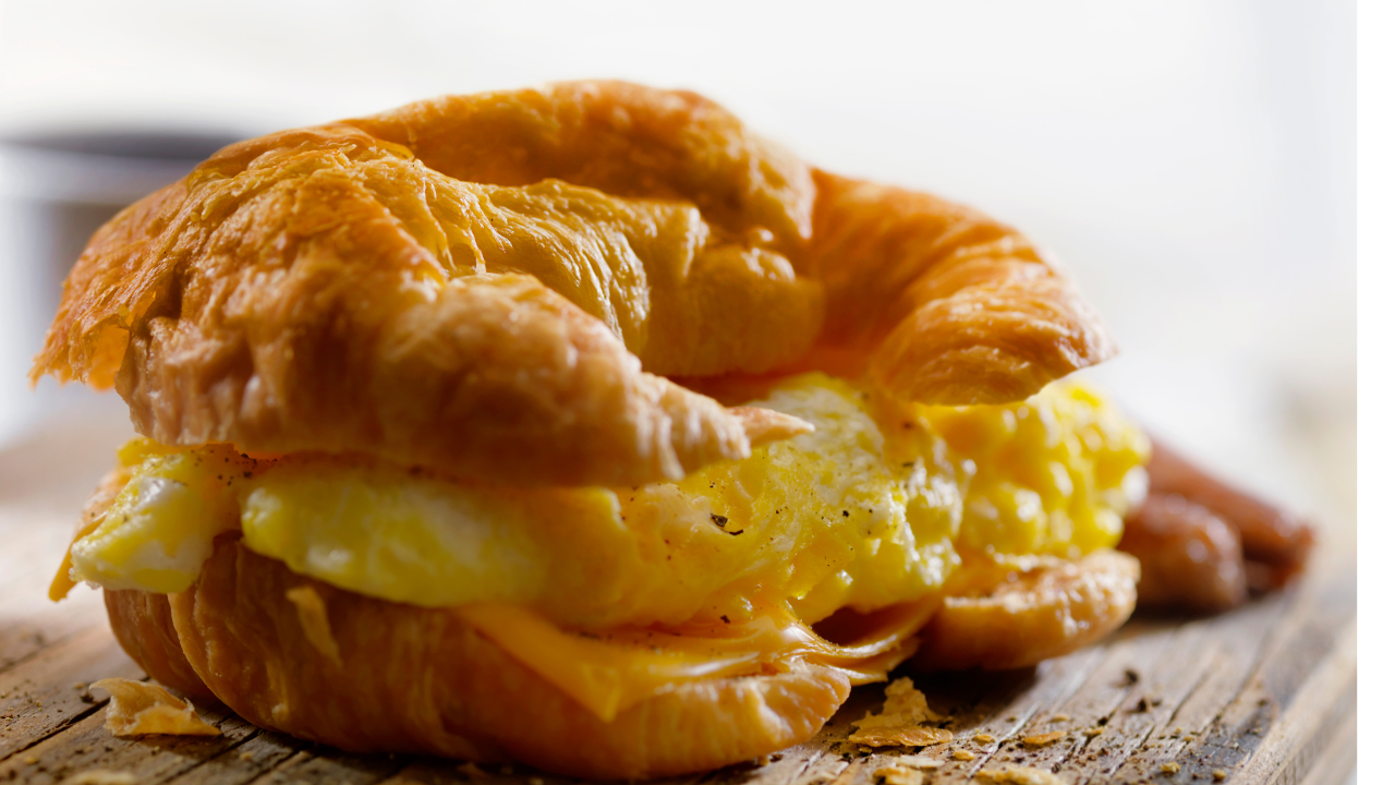 Croissant with Egg & Cheese