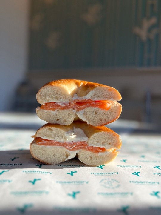 BAGEL, LOX AND CREAM CHEESE